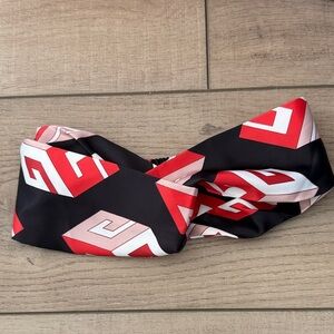 Gucci Red and Black Geometric Headband